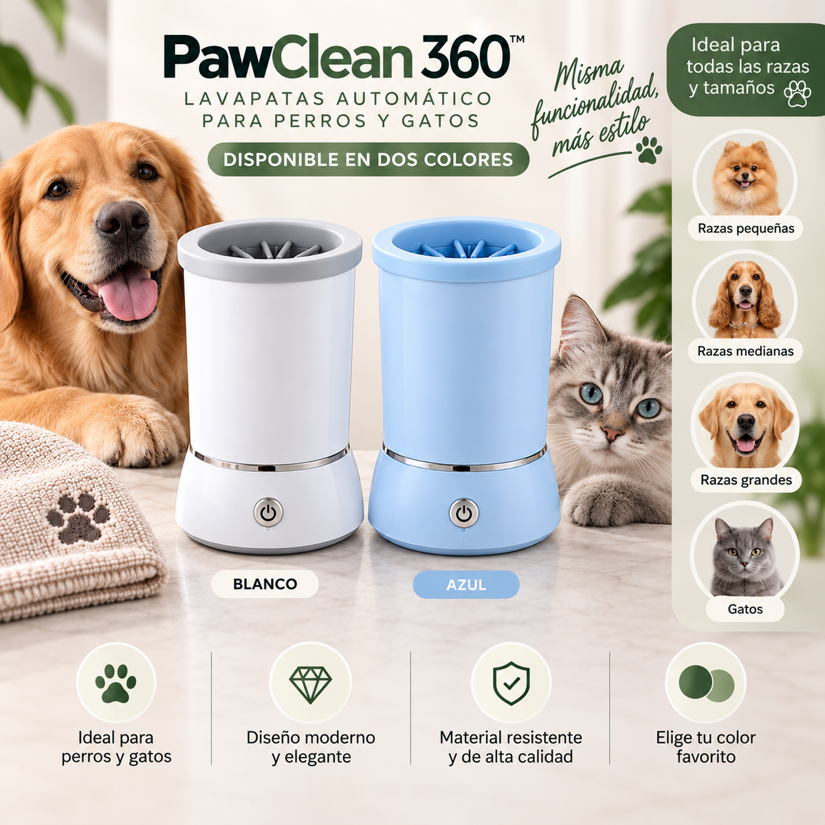 Automatic Dog Paw Cleaner Pet Foot Paw Washer Electric Paw Massager USB Charging for Small Medium Large Dogs Pet Foot Washer Cup
