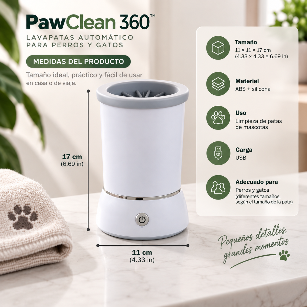 Automatic Dog Paw Cleaner Pet Foot Paw Washer Electric Paw Massager USB Charging for Small Medium Large Dogs Pet Foot Washer Cup